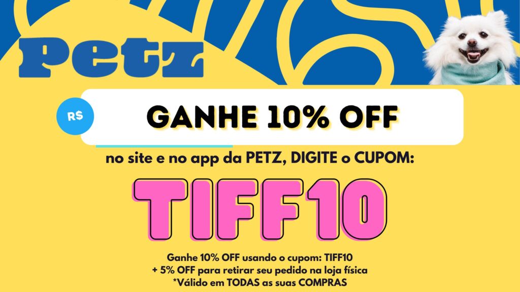 Petz Cupom de Desconto válido em todas as compras
